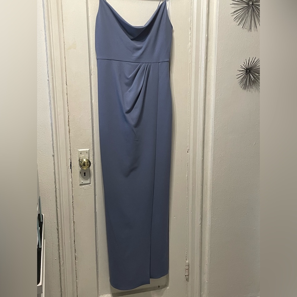 Sachin & Babi-NWT- Paulina Slate Blue 4-Way Stretch Crepe Gown Sz:8 Ret$325 - Picture 5 of 8